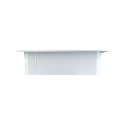 HENG'S INDUSTRIES Interior White Garnish | Great for RVs, Campers, Motorhomes | 3 1/4" to 4 1/4" Vertical Leg | 16" x 16" Openings | 90094B
