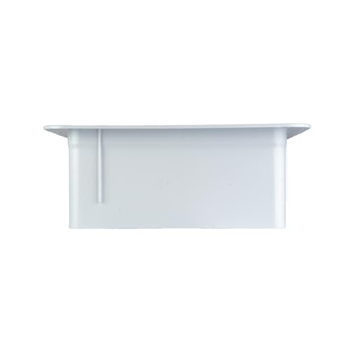 HENG'S INDUSTRIES Interior White Garnish | Great for RVs, Campers, Motorhomes | 6" Vertical Leg | Fits 16" x 16" Openings | 90146-C
