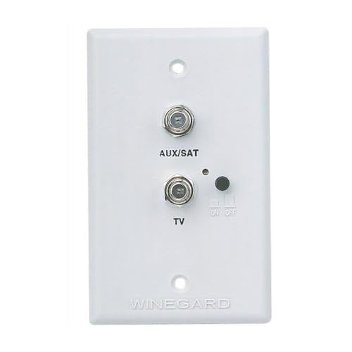 WINEGARD RV7542 RV-7542 White Wall Plate Power Supply with Satellite and Cable Hook... RV & Camper
