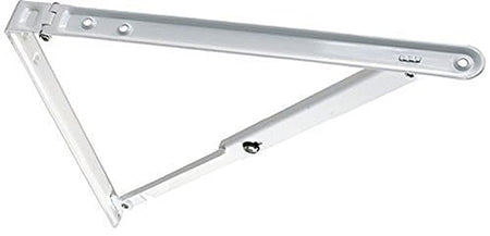 JR PRODUCTS 20725 Folding Shelf Bracket - White, 12 x 12 x 16.50 product image