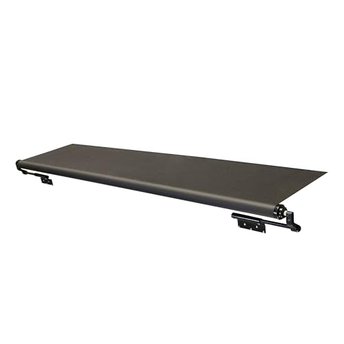 Solera 5000 Series Black Slide Topper RV Slide-Out Awning 7' (6'7" Fabric) 13.5 oz Vinyl Leak-Proof, 48" Extension, Roof, Sidewall Protection, Travel Trailer, 5th Wheel, Motorhome - V000168105