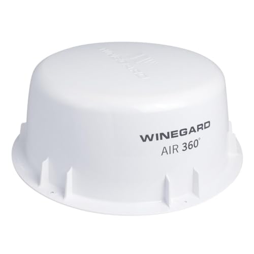 WINEGARD A3-2000 Air 360 Omnidirectional RV HDTV Antenna, Long Range 360 Degree Rece...
