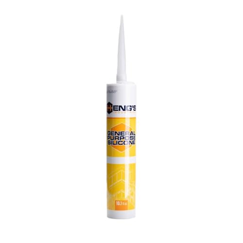 HENG'S Industries New 10.1 Fluid Ounce Silicone Joint Sealant Tube | Easy Application | Great for Installing Vents, A/C Units, Skylights, Antennas | Trailers, RVs (Clear, One Pack)