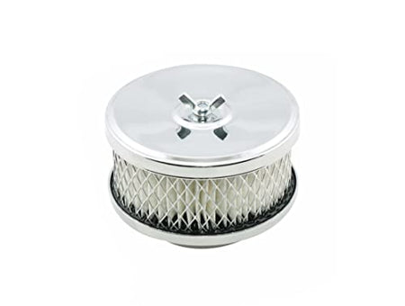 MR GASKET 4354 Mr. Gasket  Air Cleaner - Deep Dish - 4 Inch x 2 Inch - Chrome product image