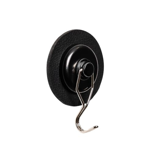 SILWY MAGNET H000-14GA-1 silwy H00014GA1 Magnetic Hook with Reusable Nano Gel Pad, Black, Ho... product image