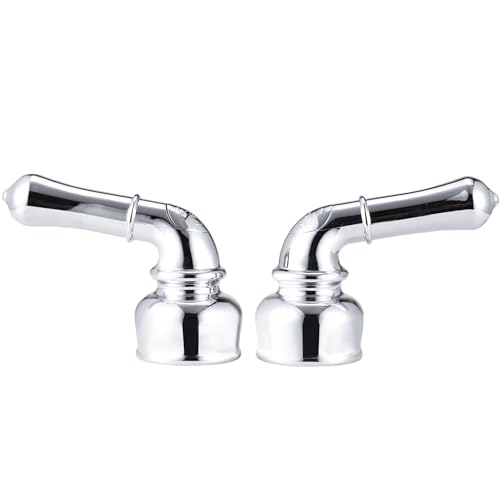 DURA FAUCET DF-RKC-CP RV Replacement Hot and Cold Handles, Plastic (Chrome) product image