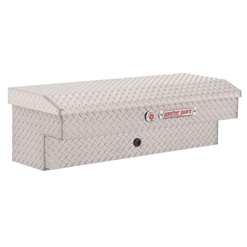 Weather Guard Model 184-0-04 41in Lo-Side Truck Box, Aluminum, Clear, 3.0 cu ft capacity