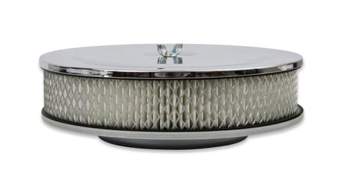 MR GASKET 1487 Mr. Gasket  Air Cleaner - 9 Inch Diameter x 2-3/4 Inch Tall - Chrome product image