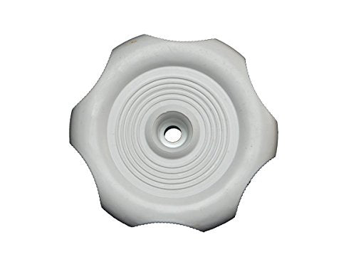 RV DESIGNER H715 Plastic Window Knob, 2-1/4 inch Diameter, 1/2 inch Shaft, White, In... product image