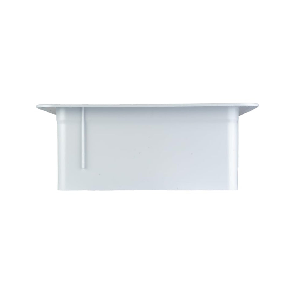 HENG'S INDUSTRIES Interior White Garnish | Great for RVs, Campers, Motorhomes | 6" Vertical Leg | Fits 16" x 16" Openings | 90146-C