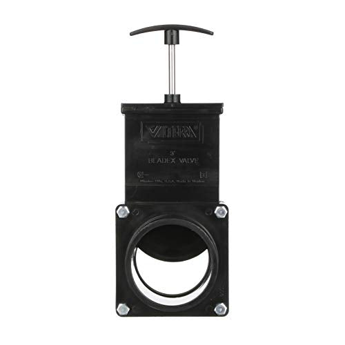VALTERRA LLC T40 Valterra ABS Gate Valve for RV, Camper, and More - 3-Inch Hub x Spi... product image