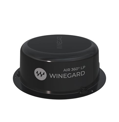 WINEGARD A3-LPB1 Air 360 LP RV HDTV Antenna, Low Profile Omnidirectional Antenna, Black