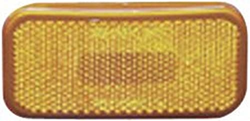 CREATIVE PRO Fasteners Unlimited 003-59 12 V Amber Rectangular Clearance Light with Rounded Corners
