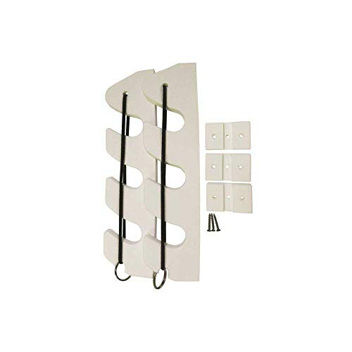 TACO METALS P03-133W Taco Marine  3-Rod Bungee Rod Holder - Pair, White product image
