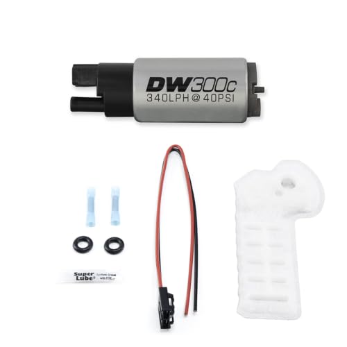DEATSCHWERKS 9-307-1059 340lph compact fuel pump with out clips w/ 9-1059 install kit () product image