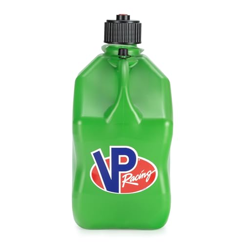 VP Racing 5.5 Gallon Square Motorsport Storage Container Green - Includes Jug Lid and Vent Cap