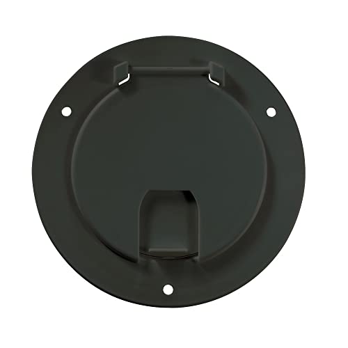 RV DESIGNER B113 Round Electrical Cable Hatch, Deluxe, Replaceable Lid, 5.2 inch Dia... product image
