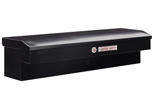 Weather Guard Model 175-5-04 56in Lo-Side Box, Steel, Gloss Black, 4.0 cu ft