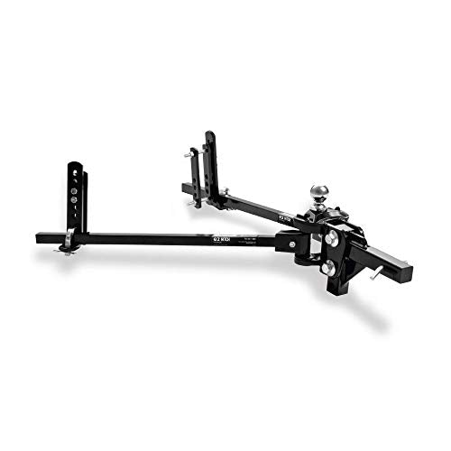 Fastway e2 2-Point Sway Control Trunnion Hitch, 92-00-0600, 6,000 Lbs Trailer Weight Rating, 600 Lbs Tongue Weight Rating, Weight Distribution Kit Includes Standard Hitch Shank, Ball NOT Included