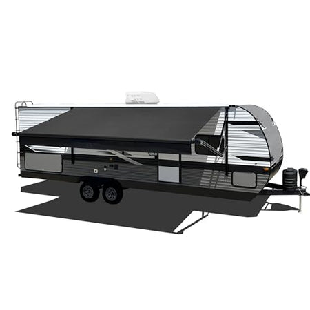 VELARIUM VC18000000 18' Black Vinyl Canopy Heavy-Duty 13.5oz 3-Ply Material, Cold & Cra... product image
