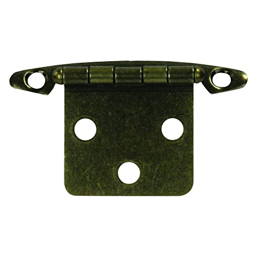 JR Products 70605 Free Swing Flush Mount Hinge - Antique Brass