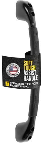 Stromberg Carlson RV Grab Bar – Entry Door Handle for RV, Camper, or Trailer – Exterior Assist Bar for Steps – Automotive Entry Grip for Outdoor Use - Back Soft Touch Finish