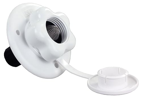 B&B Molders, 94216 City Water Fill with Plastic Check Valve – Polar White, Leak-Tested UV-Stable Acrylonitrile Construction, OEM Replacement – Made in USA