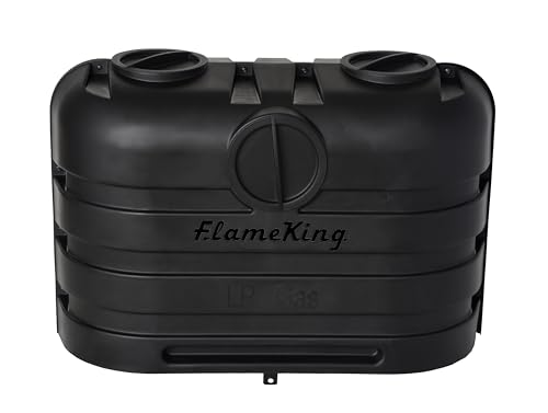 FLAME KING YSN-PCC-RV Dual 20LB LP Propane Tank Light Plastic Heavy Duty Cover for RV, Tr... product image