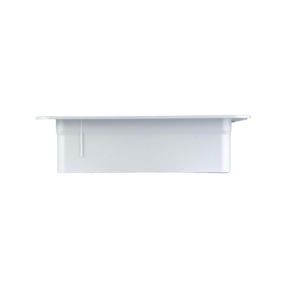 HENG'S INDUSTRIES Interior White Garnish | Great for RVs, Campers, Motorhomes | 3 1/4" to 4 1/4" Vertical Leg | 16" x 16" Openings | 90094B