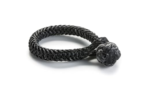 WARN 102556 Spydura Soft Shackle Synthetic Rope, 3/8" Diameter, Black