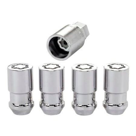 MCGARD 24198 Chrome Cone Seat Wheel Locks (1/2 - 20 Thread Size) - Set of 4 product image