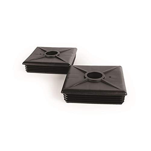 Camco 4-Inch RV Bumper Caps | Easy Removal | Durable Construction | Black, 2-pack (40303)