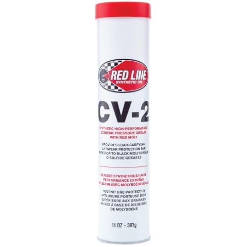 RED LINE 80402 High Performance CV-2 Synthetic Grease Cartridge with Red Moly - 14... product image