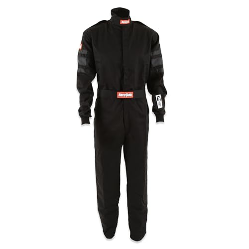 RACEQUIP 110003 ® RQP 110 Series 1-Pc Driving Suit - SFI 3.2A/1 - Black - Medium product image
