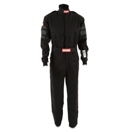 RACEQUIP 110003 ® RQP 110 Series 1-Pc Driving Suit - SFI 3.2A/1 - Black - Medium product image