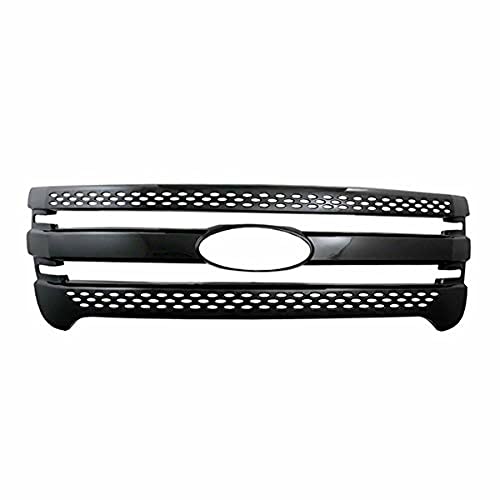 Coast to Coast International Front Grille Inserts Overlay Trim for 2011-2015 Ford Explorer -Chrome Snap On Mesh Screen - Car, Truck, Van & Jeep Accessories