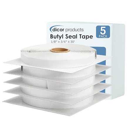 DICOR CORP BT-1834-5 Dicor  Butyl Seal Tape - 1/8 x 3/4 x 30' Repair Tape for RV, Traile... product image