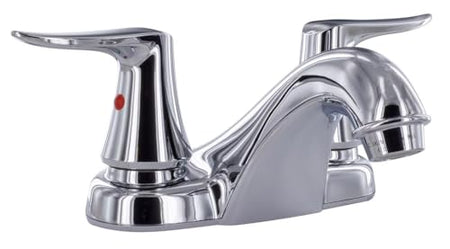 VALTERRA LLC PF222304 Valterra  Faucet 4 Deck Lav Chrome W/ 2-Lever Handle product image