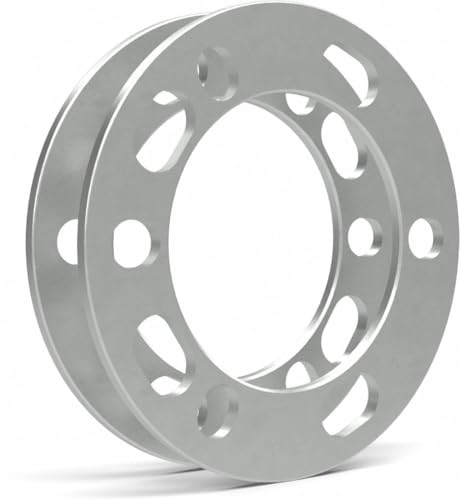 Wheel Accessories Parts 2 Pcs Die Cast Wheel Spacers 1/4 Inch 6mm Thick Fits Bolt Patterns 5x135mm 5x139.70mm 5x5.5 6x135mm 6x139.7mm 6x5.5 ｜ Chevy Silverado 1500 ｜ Ford F-150 ｜ RAM 1500