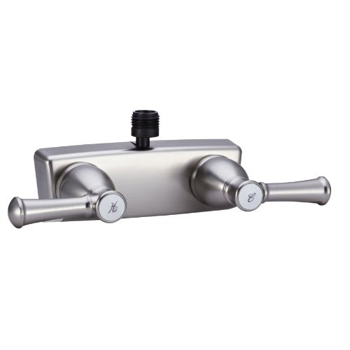 Dura Faucet Dura Faucet DF-SA100L-SN RV Shower Faucet Valve Diverter with Hot/Cold Handles (Brushed Satin - Outdoor Depot