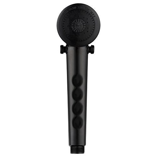 Dura Faucet DF-SA135-BK Economical Shower Head, Handheld RV Replacement Wand - Universal Water Saving system with Flow Control Trickle Switch (Black)
