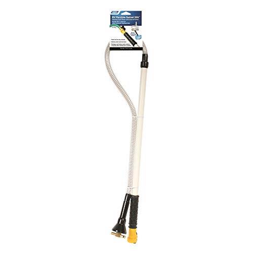Camco RV Holding Tank Swivel Stik Rinser - Features Powerful Rotary Cleaning Action & 34-Inches of Flexible Reach - Equipped with 1/4 Turn Shutoff Valve & Ergonomic Easy Grip Handle (40074)