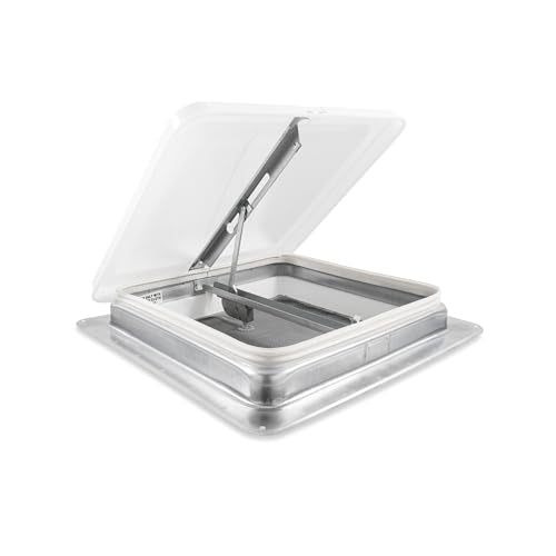 Camco RV Roof Vent Kit - Features Waterproof Design & Translucent Lid - Includes Built-In Screen - Compatible w/RV Roofs from 1.25” to 2.25” Thick - Replace Ventline, Jensen & Elixir Vents (40480)