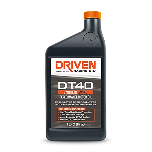 Driven Racing Oil Driven Racing Oil DT40 High Zinc Synthetic Oil 5w-40 Motor Oil (1 Quart), 02406 - Outdoor Depot