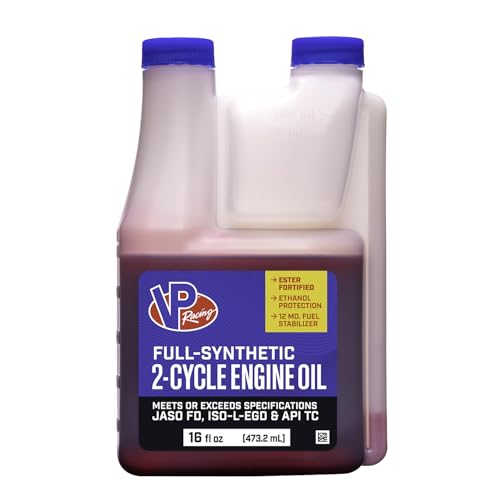 VP Racing 2907 Full-Synthetic 2-Cycle Oil for Small Engines, 16 Ounce (1 Pack)