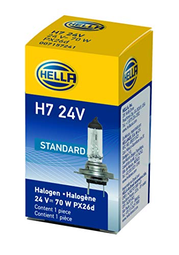 HELLA H7 24V Standard Halogen Bulb, 70W,Standard - 70W Truck & Exterior
