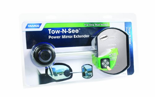 Camco Tow-N-See Mirror | Features Quick and Simple Installation & Attaches to Existing Side Mirror | Perfect to Add to RV Accessories, Truck Accessories, Car Accessories & More | Convex Style (25668)