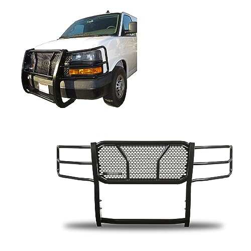 BLACK HORSE RU-GV02MA-B Off Road RUGGED Heavy Duty Grille Brush Bumper Guard Modular Black ... product image