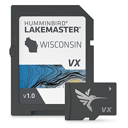 HUMMINBIRD 601010-1 LakeMaster Wisconsin V1 Map SD Card for Fish Finders product image