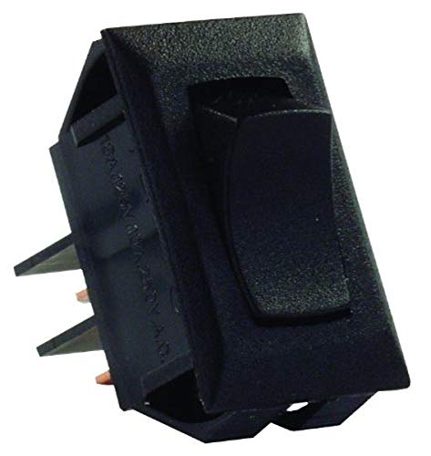 JR Products 12705 Black SPST Mom-On/Off Switch